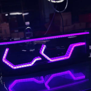 Luci di marcia diurna LED Led luce anteriore 5D Angel Eye fari Auto luce WRGB colore controllo DRL indicatori di direzione luci del giorno - Product Image 1