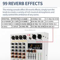 Console de mixage audio numérique miniature TNH PAC4 professionnelle à 4 canaux USB pour les spectacles de groupe, cartes son et mélangeurs Soundcraft