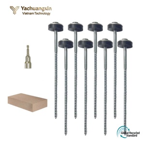 Stainless Steel Tent Pegs with Rubber Washers for Outdoor <b>Camping</b> All Seasons Use - Product Image 4