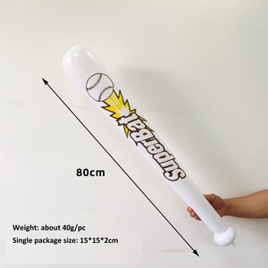 Bates de béisbol inflables gigantes de 32 pulgadas, recuerdos de fiesta de béisbol para niños, juguetes temáticos deportivos, suministros para fiestas y decoraciones para fiestas de cumpleaños - Product Image 5