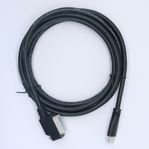 Dvi <b>Cable</b> Male To Male 24+1 And 24+5 Copper Wire Black 500mm Long For Audio Video Signal Transmission - Product Image 1