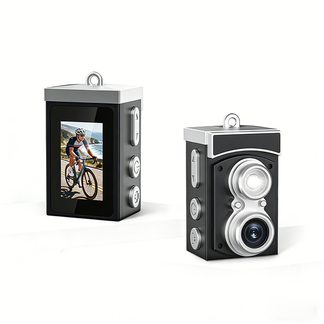Cross-Border Retro CCD Camera Photo Video Recording Mini Point-and-Shoot Camera Filter Fill Light Digital Camera TF Memory Card