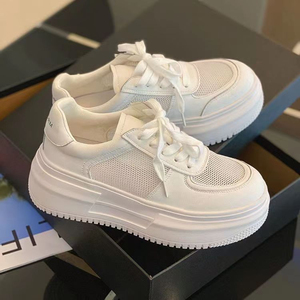 <span class=keywords><strong>Sneakers</strong></span> Chunky Bianche da <span class=keywords><strong>Donna</strong></span> in Offerta con Suola Spessa Mocassini Casual per Camminata Quotidiana Design Sportivo e Versatile - Product Image 2