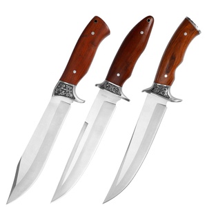 Hochwertiges 3Cr13 Edelstahl-Klingen-Fulltang-Jagdmesser mit Holzgriff – Langlebiges Survival- und Outdoor-Camping-Werkzeug - Product Image 1