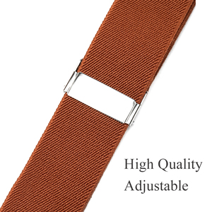 Men 2 in 1 Suspenders Clip on <strong>Button</strong> <strong>Braces</strong> British Retro Vintage <strong>for</strong> Suit Pants <strong>Trousers</strong> Plus Size Big Man Anti Slip Adjustable - Product Image 3
