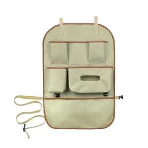 Car Back <b>Seat</b> Organizer 8-11 Pockets Polyester Medium Size Hanging <b>Storage</b> Bag For Car Interior Use - Product Image 2