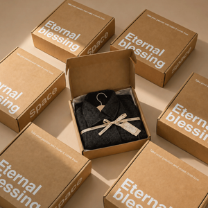 Kraft Paper Clothing Shipping <b>Boxes</b> - Corrugated Mailers for Apparel & Underwear - Product Image 1