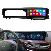Écran de tableau de bord HD 720P 12,3 pouces Android 13 Autoradio avec Carplay pour Mercedes Benz Classe S W221 S550 S63 2006-2013