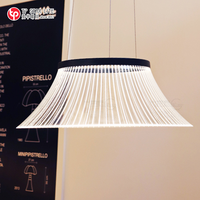 Lampe décorative de restaurant de design italien personnalisée, en aluminium et acrylique, petit lustre en forme de parapluie, personnalisable, créatif, pour table ou bar