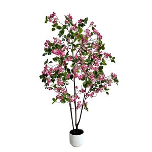 Árbol Artificial de Buganvilla Rosa Realista al Tacto, en Maceta, para Decoración de Entrada del Hogar, Venta al Por Mayor de Fábrica - Product Image 2