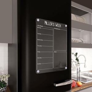 Custom Fridge Erasable Kitchen Menu Clear Acrylic Calendar Magnetic Dry Erase <b>Board</b> - Product Image 1