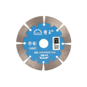 Lame de scie à ruban segmentée en diamant industriel pour la découpe humide/sèche du marbre, du granit et du béton, 121 mm, durable, peinture à base d'eau - Product Image 1