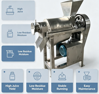 Fabrieksoutlet Fruit-schroefpersmachine Motor Hoge Productiviteit SUS304 RVS Volledige After-sales Ondersteuning