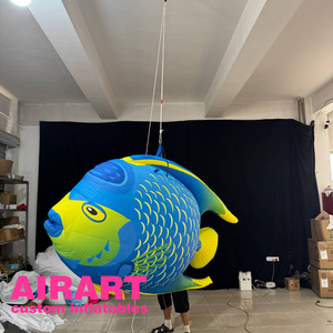 <span class=keywords><strong>Peces</strong></span> tropicales inflables, Animales Marinos mascota de <span class=keywords><strong>peces</strong></span> colgantes inflables para decoración de <span class=keywords><strong>fondo</strong></span> de escenario - Product Image 3