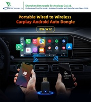 2025 vente chaude en gros bonne qualité adaptateur Carplay de voiture sans fil Android Auto AI Box avec WIFI pour l'électronique du véhicule