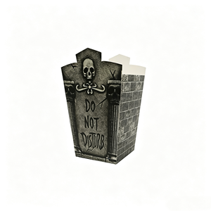6 Cajas de Papel Vintage con Estampado de Calaveras Espeluznantes, Cajas de Palomitas con Forma de Lápida y Ataúd para Fiestas de Halloween - Product Image 6