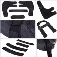 Nouvelle conception noire de protège-genoux pour chien, accessoires pour animaux de compagnie, attelles pour pattes de chien, genouillère pour chien, housse de protection post-chirurgie