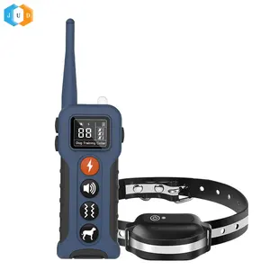 2023 Custom Security Lock Sport Dog No Bark Training E Collar IP67 Waterproof Electric Vibrate Shock Big Dog Agility Collar