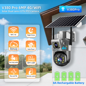 JOAREON V380 Pro New Solar <strong>Battery</strong> <strong>Powered</strong> Security PTZ <strong>CCTV</strong> Camer 6MP Wireless Dome Network Security <strong>CCTV</strong> 4G Solar Camera - Product Image 3