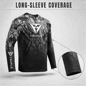 <span class=keywords><strong>Camisas</strong></span> de Pesca de Manga Larga con Protección <span class=keywords><strong>Solar</strong></span> UPF 50+, Ligeras, Estilo Camuflaje, para Pesca en la Playa - Product Image 4