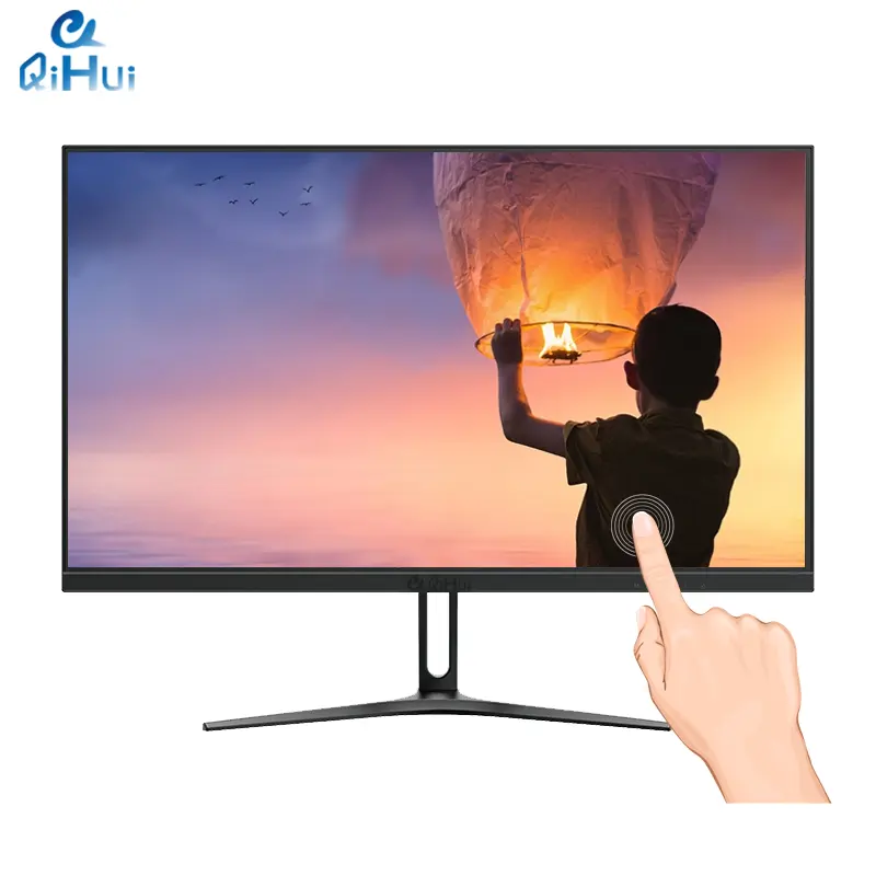 Qihui จอ LCD มัลติทัช LED backlit 23.8นิ้วแบบ Capacitive สำหรับสำนักงาน, POS, ค้าปลีก, ร้านอาหาร, บาร์, ยิม, คลังสินค้า
