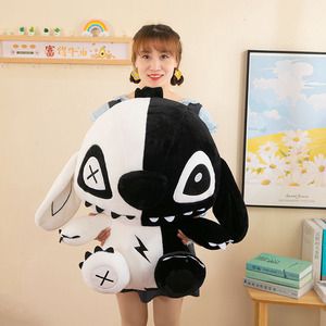 Coussin personnalisé en peluche super douce, motif <span class=keywords><strong>elfe</strong></span> noir de dessin animé, avec rembourrage en coton PP pour le soulagement du stress - Product Image 4