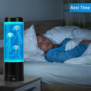 Led Changement de Couleur Mini Aquarium Méduse Lampe Décoration de Bureau Fish Tank - Product Image 5
