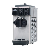 Machine à glace molle professionnelle KLS-606, petite, à tête unique, pour extérieur, en acier inoxydable, argent/noir, garantie un an