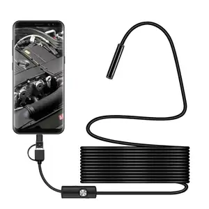 1080P 5.5MM objectif câble dur étanche voiture égout Inspection endoscope Mini endoscope caméra pour IOS Android