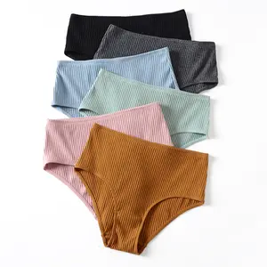 Groothandel Slips Vrouwen Menstruele Panty Eenvoudige Ademend Comfortabele Hoge Taille Slipje Katoen