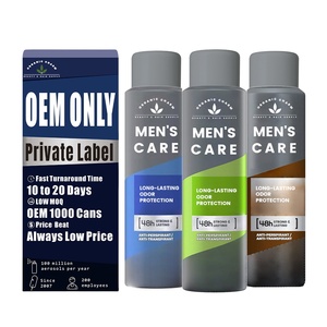 OEM <span class=keywords><strong>spray</strong></span> déodorant anti-transpirant pour hommes formule sèche longue durée sans tache protection contre les odeurs sans aluminium - Product Image 1