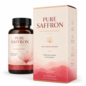 Extrait de <span class=keywords><strong>Safran</strong></span> Pur en Gros 88,5 mg – Capsules de <span class=keywords><strong>Safran</strong></span> Sativa en Vrac pour l'Équilibre Émotionnel et le Soutien de la Santé Oculaire - Product Image 1