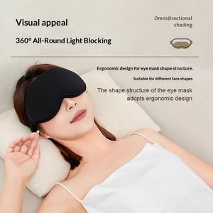 Neu eingetroffen: 3D-geformte Schlafmaske für Seitenschläfer mit individueller Logogestaltung, Memory-Schaum-Augenmaske für Firmengeschenke - Product Image 6