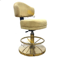 Tabouret de Bar, Base métallique moderne pivotante et réglable en hauteur, idéal pour un loft, un café, des boîtes de nuit,