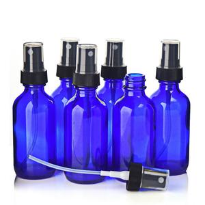 30ml Bouteille de verre bleu cobalt w/Pulvérisateurs De Brouillard Noir pour huiles essentielles, nettoyage de la maison, d'aromathérapie 1 <span class=keywords><strong>Oz</strong></span>-paquet de 6 - Product Image 5