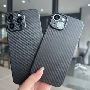 Koolstofvezel Telefoonhoesje Voor Iphone Voor 15 Pro Max 0.3Mm Pp Materiaal Slanke Lichtgewicht Hoes Voor 15 Pro Max Case Carbon