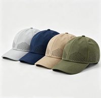 Gorra de Béisbol Transpirable de Secado Rápido, Corte Láser, Ligera, para Deportes al Aire Libre y Running