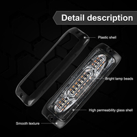 Nouvelles feux de signalisation d'urgence clignotants 12V 24V, lumière stroboscopique ambre, balise de signalisation de danger, barre lumineuse LED, étanche IP65
