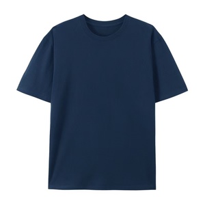 Camiseta de Manga Larga de Punto 100% Algodón de Alto Gramaje para Hombre, con Cuello Redondo, Impresión de Logotipo Personalizado, Ajuste Delgado, Manga Corta, Color Sólido, Lisa - Product Image 2