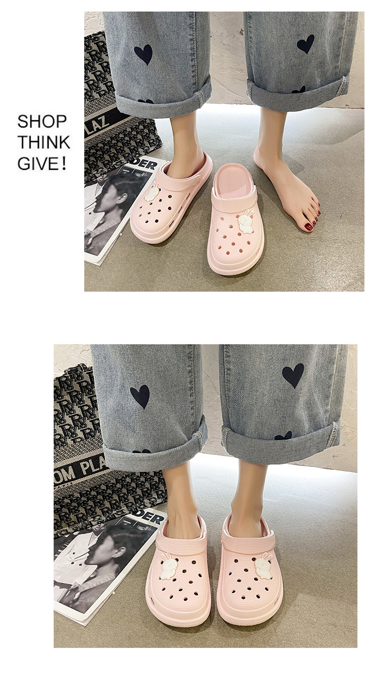 Summer EVA Non-slip Garden Shoes Women Indoor Outdoor Slippers and Sandals