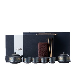 Juego de Té de Arcilla Púrpura Blue Ruyi, Completo con Tazas y Pinzas, Ideal para Regalo Empresarial - Product Image 5