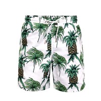 Short de plage et maillot de bain d'été avec logo personnalisé pour hommes, short de plage en polyester à taille élastique et en maille respirante de grande taille