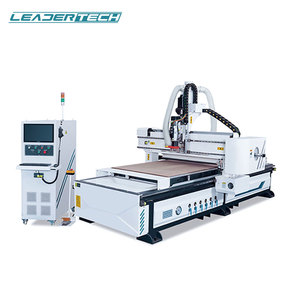 Lini produksi pintu cetak komposit otomatis, untuk PVC MDF HDF material Leadertech merek hingga 25m/menit kecepatan kerja - Product Image 4