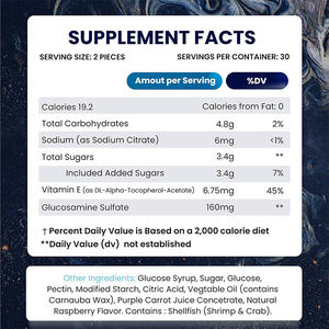 High Quality Joint Support <b>Gummies</b> with Glucosamine Chondroitin <b>Vitamin</b> Boost for Enhanced Adult Joint Mobility Powder Dosage - Product Image 3