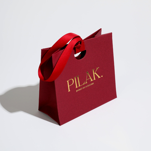 Nouveauté : Sac en papier vert et rose personnalisé <span class=keywords><strong>pour</strong></span> bijoux, cadeaux, artisanat, shopping, avec <span class=keywords><strong>ruban</strong></span> laminé et votre propre logo - Product Image 6