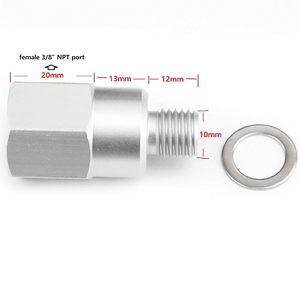 Aluminum Alloy Coolant Temperature <b>Sensor</b> Adapter M12 1.5 To 3/8 NPT <b>For</b> <b>Car</b> Modification - Product Image 3