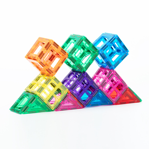 Juego de bloques de construcción de azulejos magnéticos para niños, juguete de construcción de arcoíris, <span class=keywords><strong>100</strong></span> piezas - Product Image 5