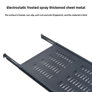 19 inch phổ có thể thu vào sâu kéo phân vùng Khay tiêu chuẩn phụ kiện tủ kính cường lực phía trước máy chủ mạng khay - Product Image 3