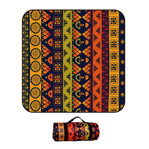 Wholesale Customized Bohemian Style, Polyester Oxford Waterproof Foldable Kids Baby Strap Three Layer Thick Picnic Mat <b>Blanket</b>/ - Product Image 4