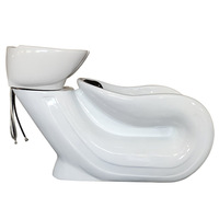 Fauteuil de lavage professionnel pour salon de coiffure, style européen, lit de lavage et de rinçage pour usage domestique, vente en gros